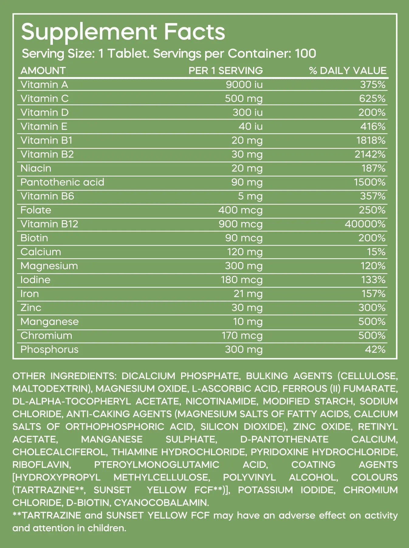 FORMA NUTRITION Advanced VITA+ Multivitamins 90Tablets