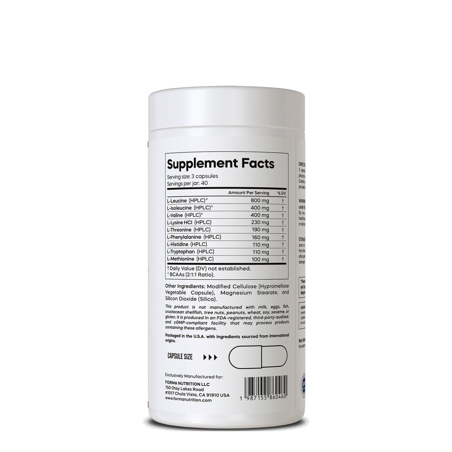 FORMA NUTRITION Advanced PRO-EAA 120 Capsules